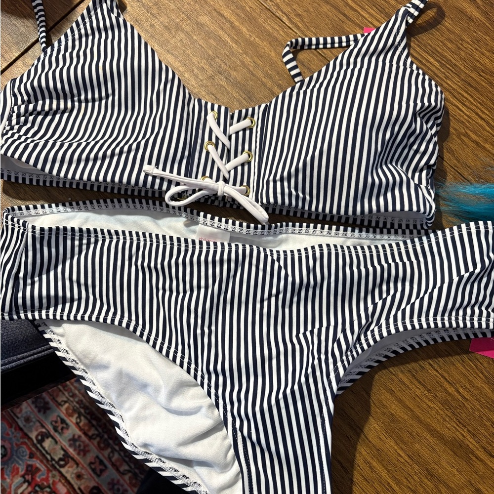 Striped Bikini Set